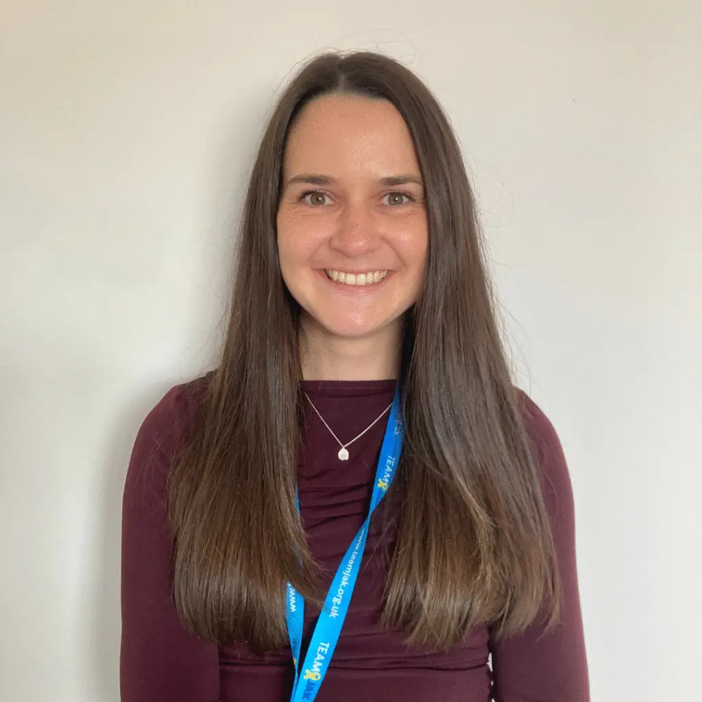 Dr Caitlin Stewart, trustee at childhood cancer charity Team Jak.