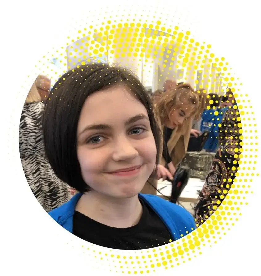 Our Team 83 Holly Dunlop, Youth Ambassador at Scottish childhood cancer charity Team Jak.
